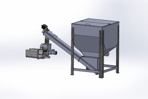Eco-palnik Uni Max BIO 50 kW zrębek + zasobnik 0,6 m3