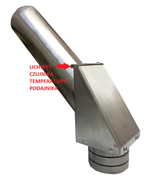 Odgiętka fi 70 z klapą p.poż.