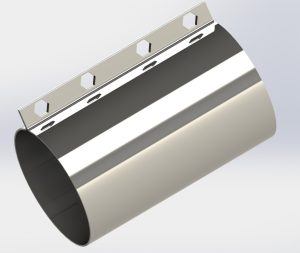 Opaska łącznik podajnika fi 60 (szer.100mm)