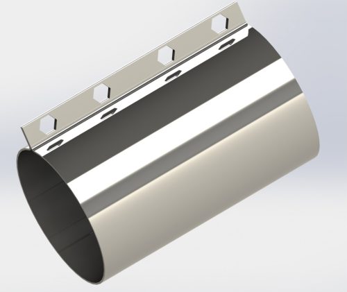 Opaska łącznik podajnika fi 90 (szer.200mm)