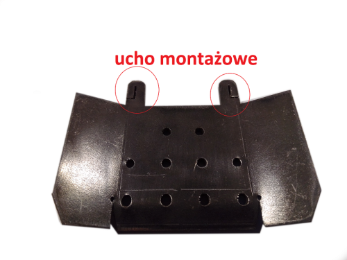 Ruszt doszczelniający palnika UNI 16 kW wersja „V” seria UNI i PLUS z cięgnem czyszczen