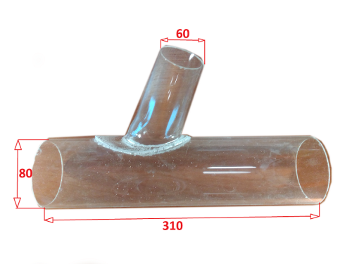 Trójnik podajnika 80/60 PMMA