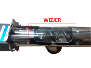 Wizjer podajnik pelletu o średnicy fi 90 mm